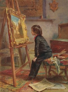 若い愛好家、1869 作： Pierre Edouard Frere